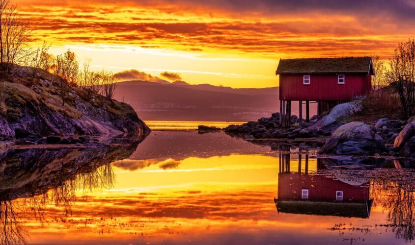 Sol de mitjanit a Noruega