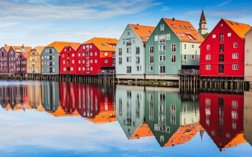 Cases de colors a Bergen