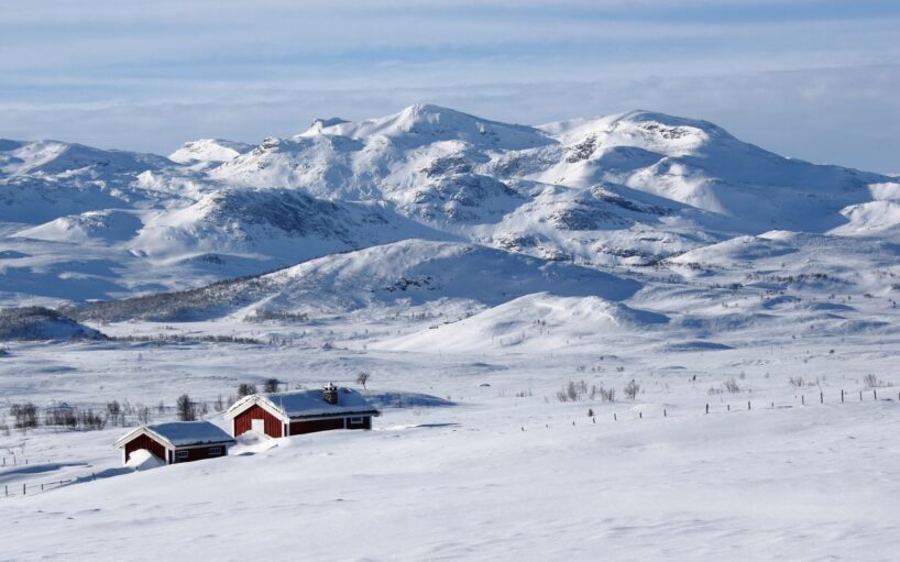 Paisatge nevat a Noruega